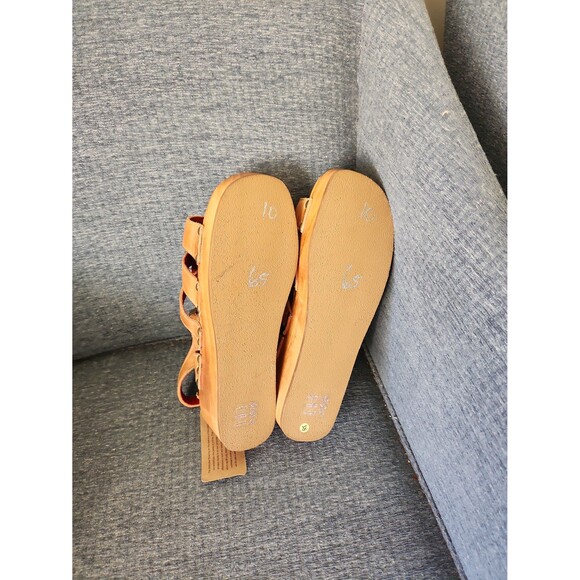 Bed Stu "Fabiola" Brown Leather Platform Wedge Sandals Size 10 NWT - Picture 8 of 10
